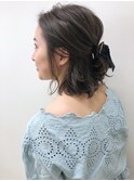 【Tierra毛利仁美】二次会ハーフアップヘアセット