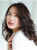 ルーズカールセミロング