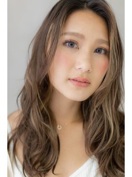 カバーヘア ブリス 上尾西口店(COVER HAIR bliss) アンニュイ小顔かき上げ前髪ハイライトカラーZ上尾10代20代30代
