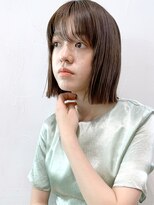 アイティーバイアルバム 下北沢店(IT by ALBUM)&nbsp;パツっとストレート_ショコラベージュボブルフベビーバング_8692