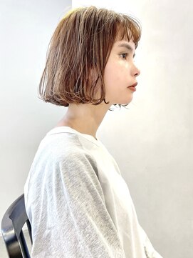 レトン 銀座(leton) 似合わせカット/アースカラー/くびれヘア/ツートーンカラー］