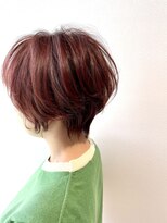 ヘアーデザイン シーベル(HAIR DESIGN SEA BELLE)&nbsp;キャンディピンク×ショート／癖毛カット