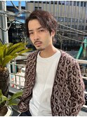 メンズカット 無造作パーマ ツーブロック