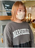 ▲春大人気！オレンジベージュ×ちょこっとウルフミディ▲