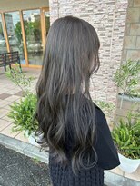 カイム ヘアー(Keim hair)&nbsp;アッシュグレージュ/暗髪/透明感カラー/ウェーブロング/レイヤー