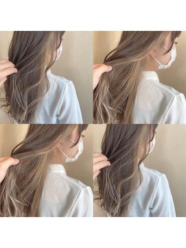 リンイチマルサン(Lin.103) インナーカラー×ベージュ