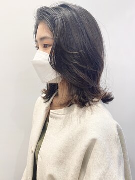 モリオフロムロンドン 松戸店(Morio from London) 【松戸 石山】くせ毛風ミディアムレイヤー外ハネレイヤー