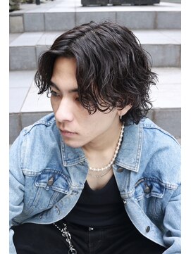 アソビ 表参道(ASOBI) 波巻きスパイラルパーマ ウルフ