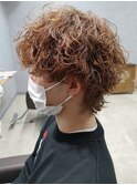 メンズパーマスパイラルパーマ波巻きパーマツイストパーマ鹿児島