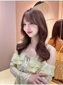 韓国 レイヤーカット くびれ巻き イノアカラー haruhi