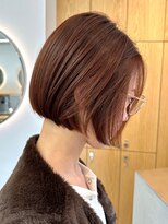 ソワ 錦糸町(soi)&nbsp;暖色ボブ_前髪パーマ_ぱっつん前髪