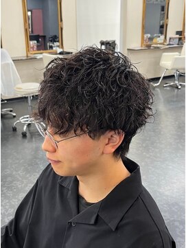 アイズ 渋沢(AIZU) 波巻きパーマツイストスパイラルパーマメンズカラーメンズカット