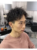 ビカムメンズヘアー 栄店(become men's hair)&nbsp;ツイストスパイラル×アップバングショート
