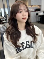 ソヨン 金山店(SOYON)&nbsp;ロングレイヤー/オリーブグレージュ/アッシュグレー/2way前髪