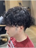 プードルパーマ スパイラルパーマ 無造作 波巻きスパイラル