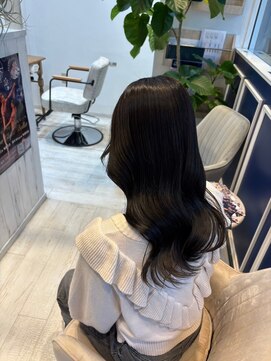 アンソル オブ リシェール(N'SOL of RICHAIR) 黒髪/ボブルフ/ネビージュ/小顔/ワンレン/南越谷/髪質改善/前髪