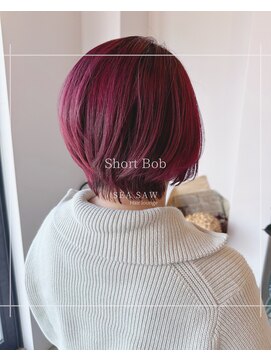 シーソー(SEA SAW) レッドバイオレット×ショートボブ