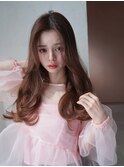 ANGELICA オレンジブラウン 大人かわいい 透明感カラー