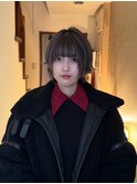 三軒茶屋【CEINEOUR】姫カットレイヤーショートボブブリーチ韓国
