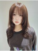 ハッシュカット/ベージュブラウン/大橋直武