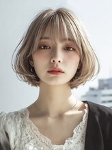 ミルクティーベージュ/ダブルカラー/ブリーチなしダブルカラー/ケアブリーチ/髪質改善/学割U24/横浜/横浜駅