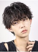 スパイラルパーマメンズツイストスパイラル波巻きパーマ