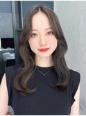 ロング韓国ヘア顔周りレイヤー美髪_ba533401