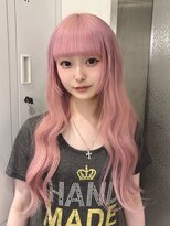 ベレーザ 渋谷(BELEZA)&nbsp;14966ブリーチ＆ダブルカラーベビーピンクホワイトピンク