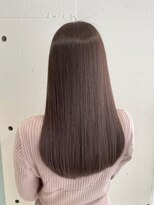 バランス 原宿 表参道(balance)&nbsp;【髪質改善】ピンクベージュ×サラ艶ストレート
