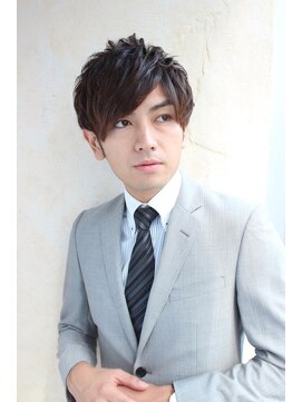 メンズ ソース 梅田(MEN'S SOURCE) 黒髪ビジネスヘア/メンズ