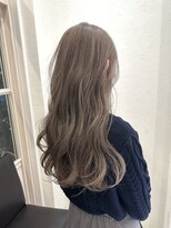 カリン ハッピーヘアライフ 長吉長原店(carin happyhairlife)&nbsp;ブリーチカラー　透明感グレージュスタイル