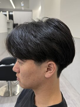 ビカムメンズヘアー 栄店(become men's hair) ナチュラルセンターパート/毛流れ/ニュアンスパーマ