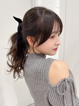 アルバム 銀座(ALBUM GINZA) ロング顔周りレイヤーおくれ毛前髪カット_F21315