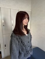 シェミール(CHEMIR)&nbsp;ピンクブラウン × 顔周りレイヤー 【ダブルカラー/髪質改善】