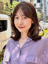 ラフ フロム ガーデン(Laf from GARDEN)&nbsp;くびれミディアム/レイヤー/顔周り/小顔/ベージュ/20代30代