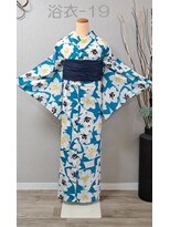 きものサロン すずめ屋&nbsp;レンタル番号　浴衣-19（バラ）
