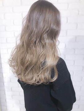 ナイン 麻布十番(NINE) ハニーベージュグラデーション＋重めロング