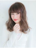ゆるふわグレージュ 大人かわいい 小顔