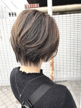 ウノプリール 茶屋町店(unopulir) 【unopulir永尾】大人可愛い小顔ショートボブ☆アッシュベージュ