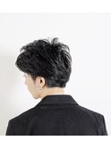 ネープレススーツ短髪ツーブロック束感モテる黒髪