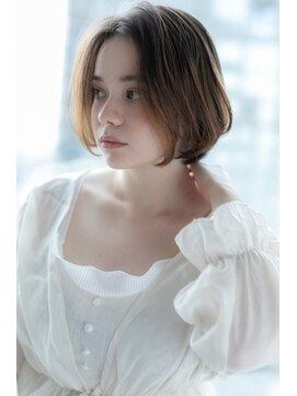 ジャストヘア ラポール 北久里浜店(just hair RAPPOR) ノーバングスタイル　シルキーボブ