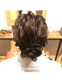 ヘアセット/ヘアアレンジ/ヘアメイク/ハーフアップ/前髪カット