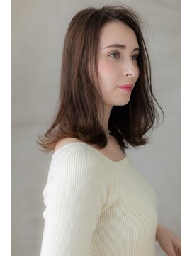 モッズヘア 越谷(mod's hair) 小顔かきあげバング外ハネくびれミディ304Z越谷20代30代40代