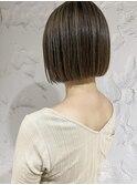 【三ツ井純】大人ハイライトカラーグレージュカーキベージュ
