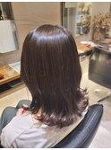 ブリーチ無し★カーキグレージュ★ミディアム