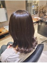 シェル 国分寺(shell)&nbsp;ブリーチ無し★カーキグレージュ★ミディアム