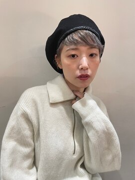 イーストハムヘッドショップ(EAST HAM head shop) ホワイトアッシュ/パーマショート☆スクールアレンジ