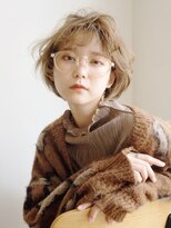 アルバム 池袋(ALBUM) ショートヘア_グレージュカラーボブウルフココアベージュ_48952