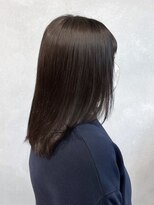 ミュラ(mulah)&nbsp;シアーグレージュ暗髪透明感カラー＊さらさら艶髪ストレート