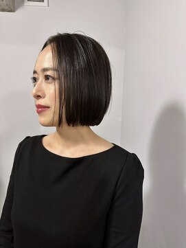 シセイ 青山(SHISEI) 脱白髪染め/黒髪ボブ/40代/50代/60代［南青山］